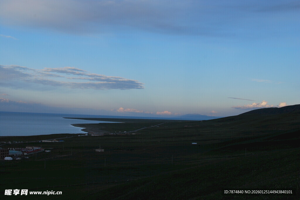 黄昏下的山海风光