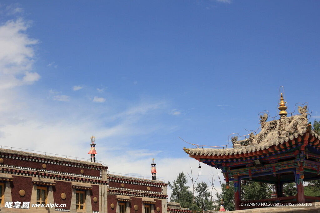 藏式古建筑风光