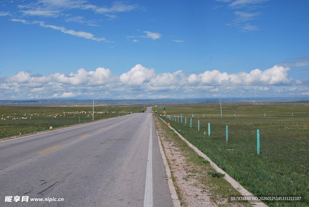 草原公路风景