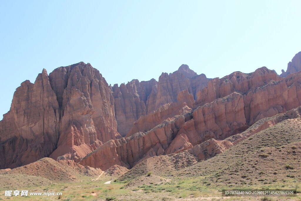 壮丽丹霞地貌景观