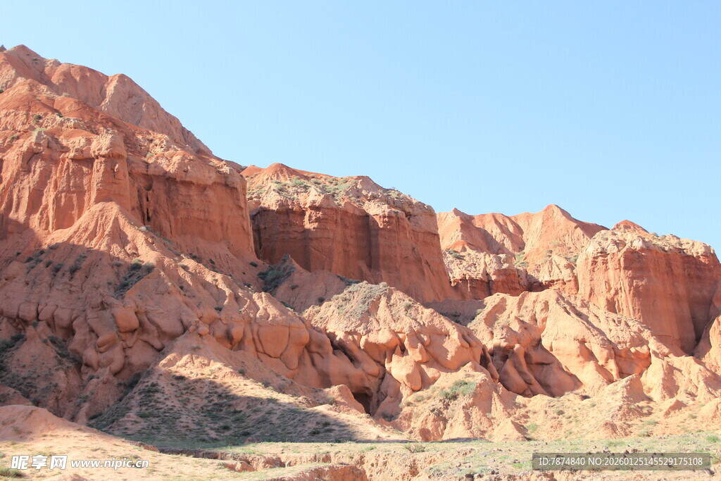 壮丽丹霞地貌景观