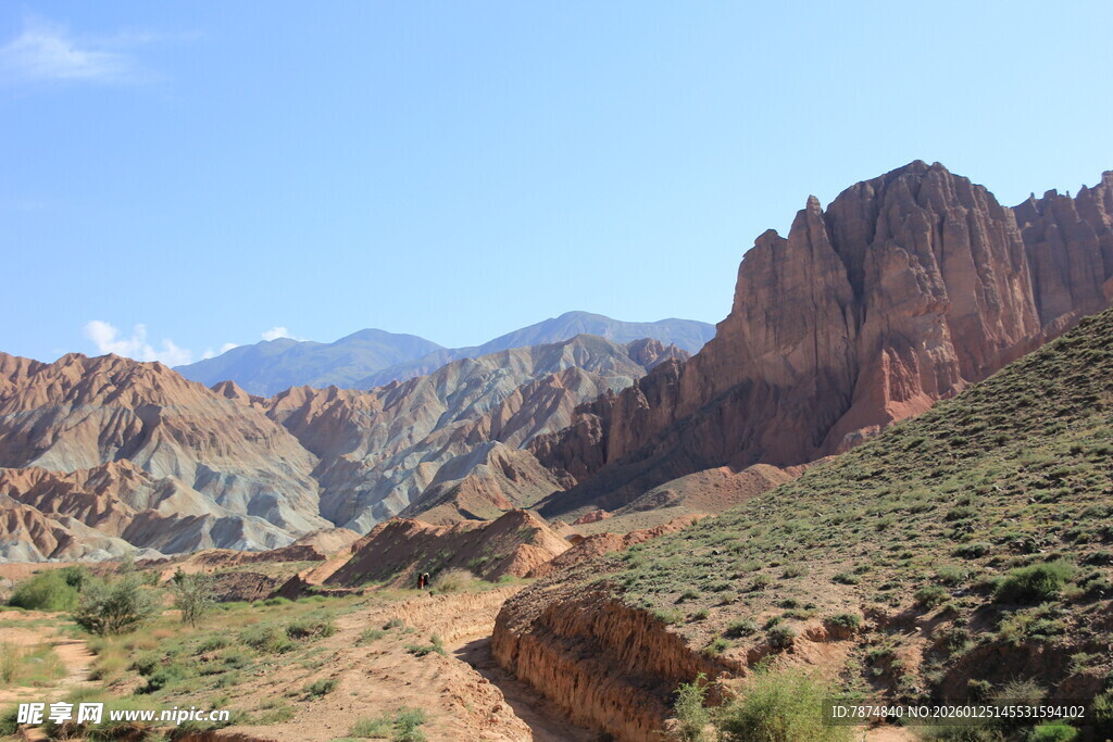壮丽多彩的山间地貌景观
