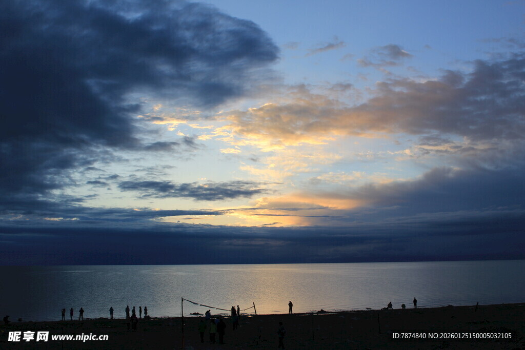 海边黄昏美景