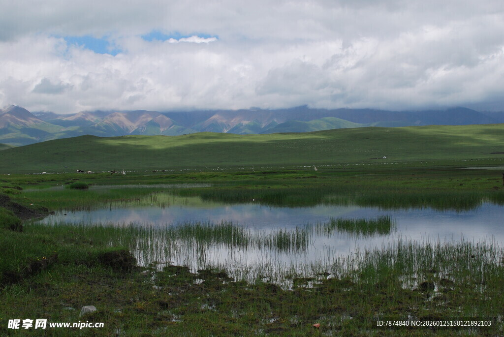 草原湖泊风光