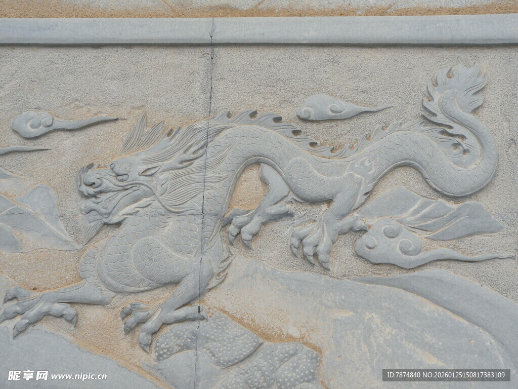 石雕龙纹 尽显古典神韵