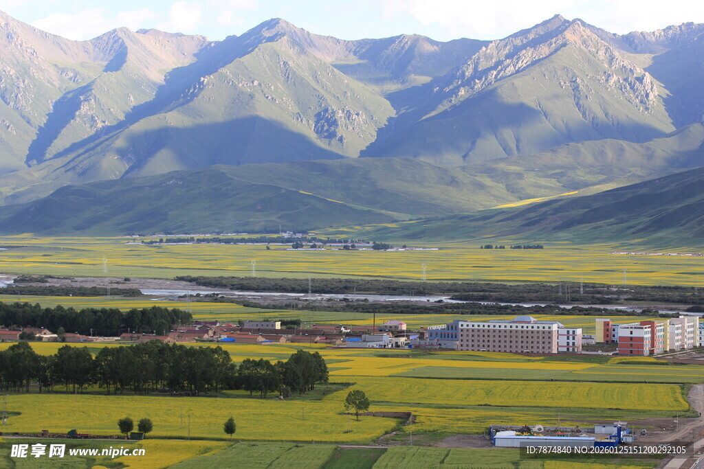 山间田园风光美景