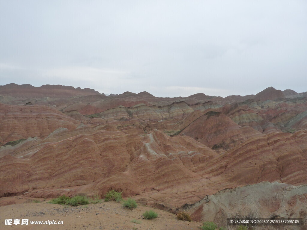 壮丽丹霞地貌景观