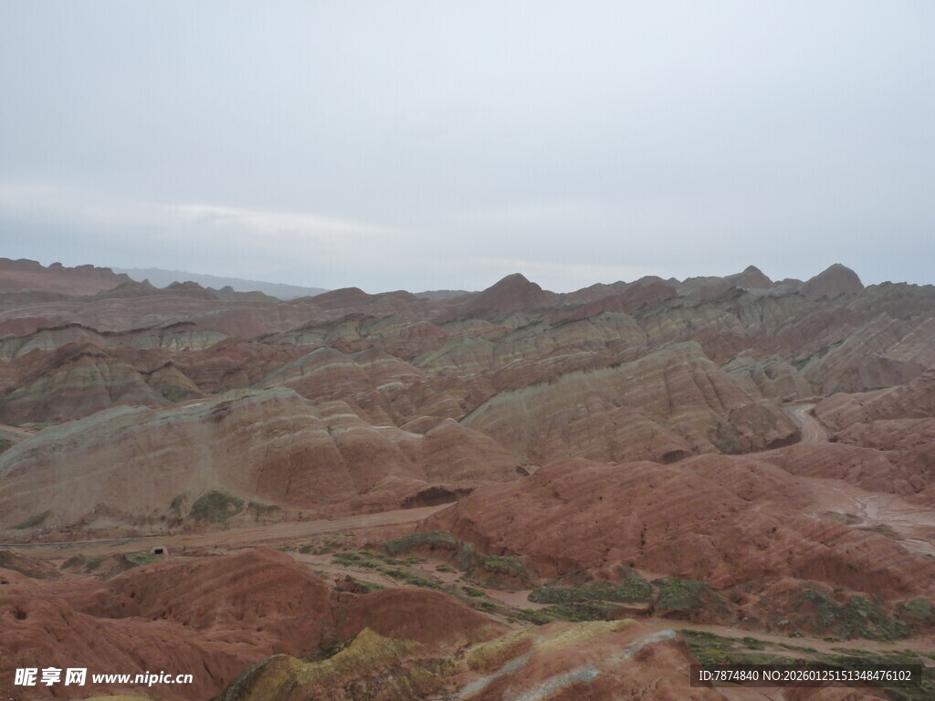 七彩丹霞地貌景观