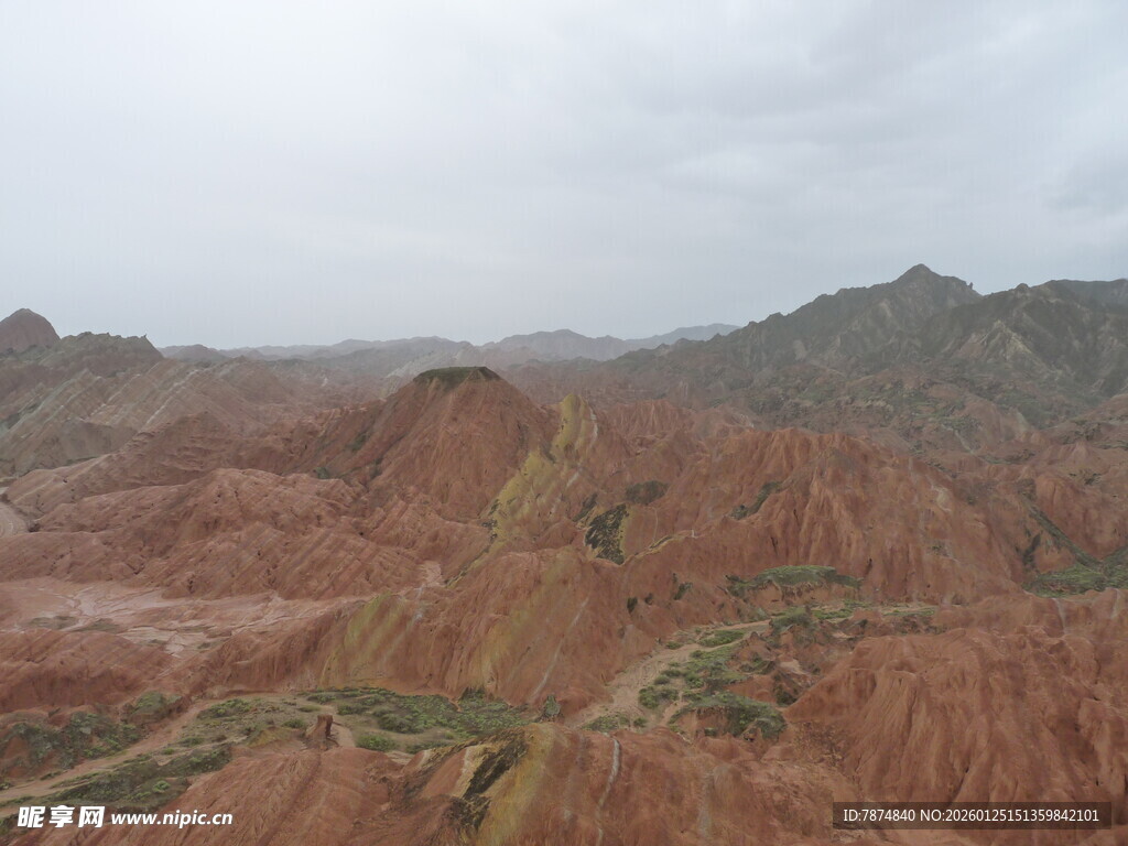 壮丽丹霞地貌景观