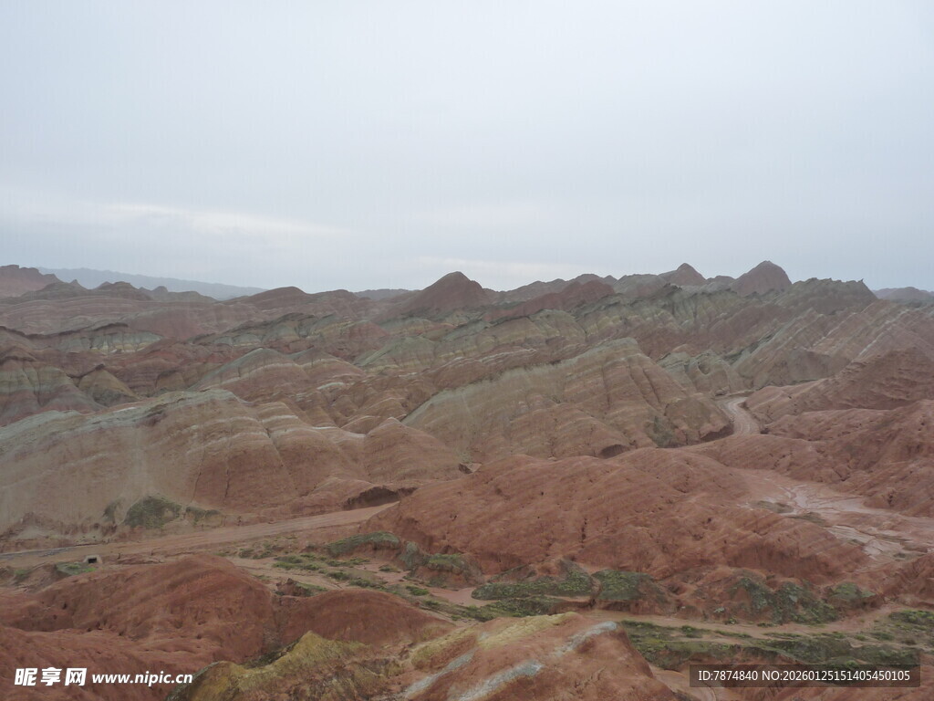 壮丽丹霞地貌景观