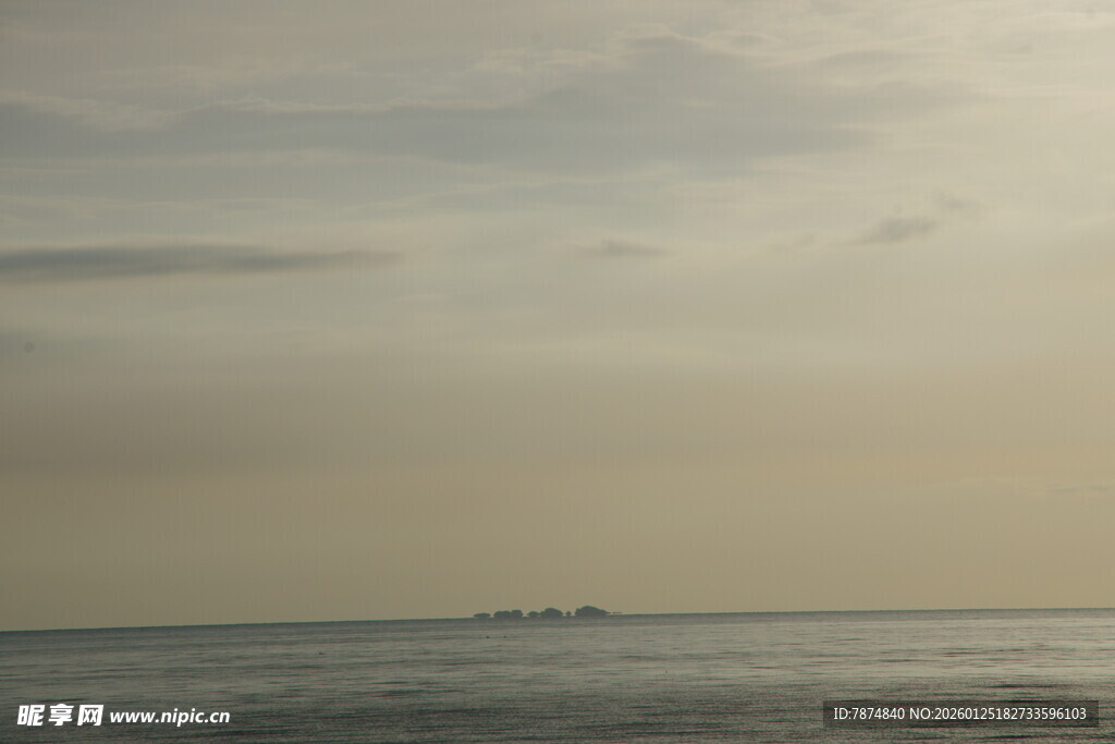 海边黄昏景色