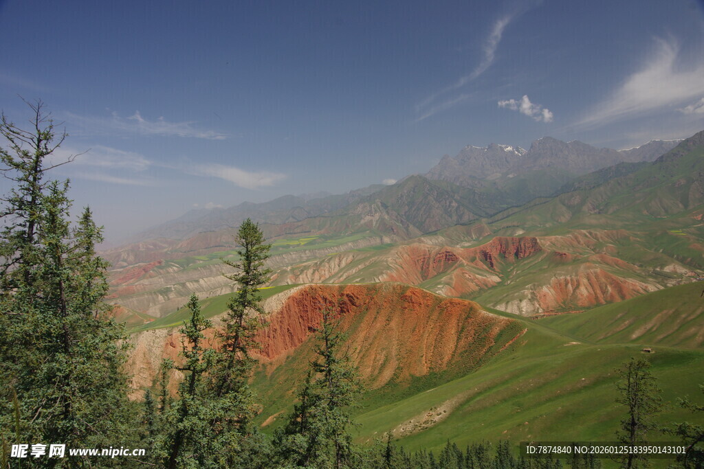 壮美多彩的山地风光