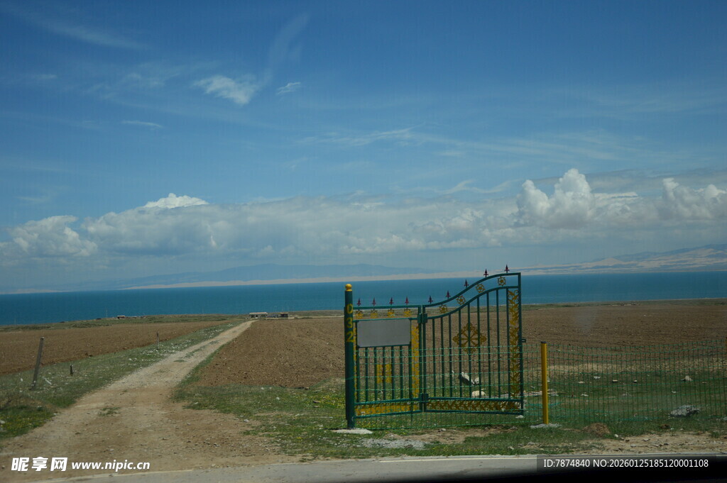 海边公路旁的简易秋千