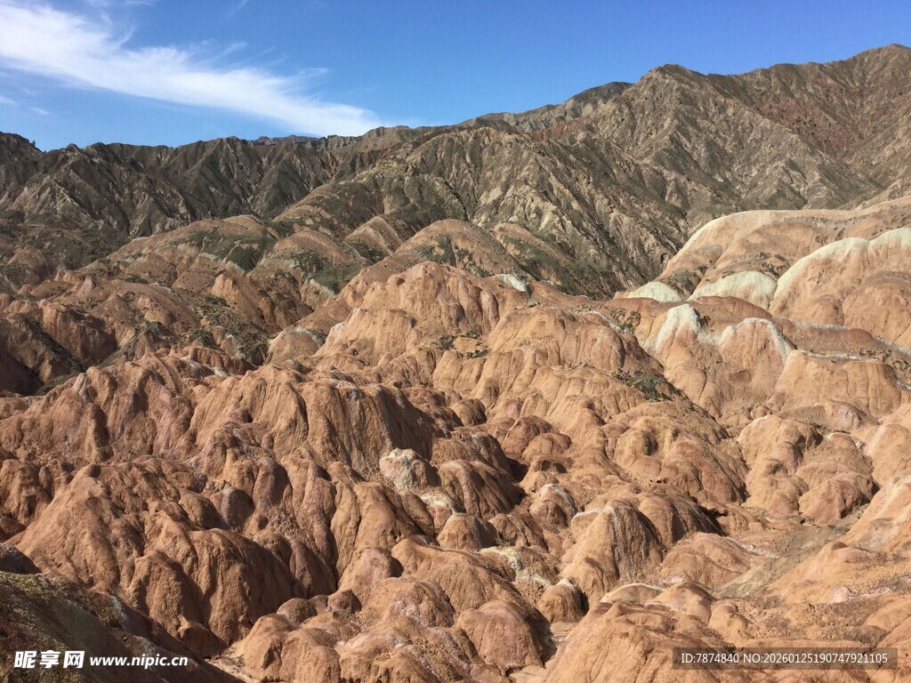 壮丽丹霞地貌景观