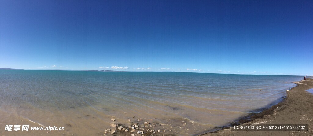 海边沙滩全景风光