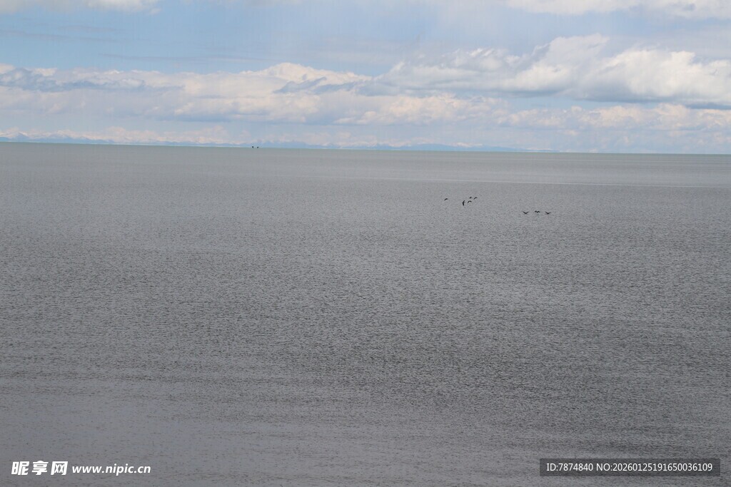 广阔无垠的灰色平坦大地