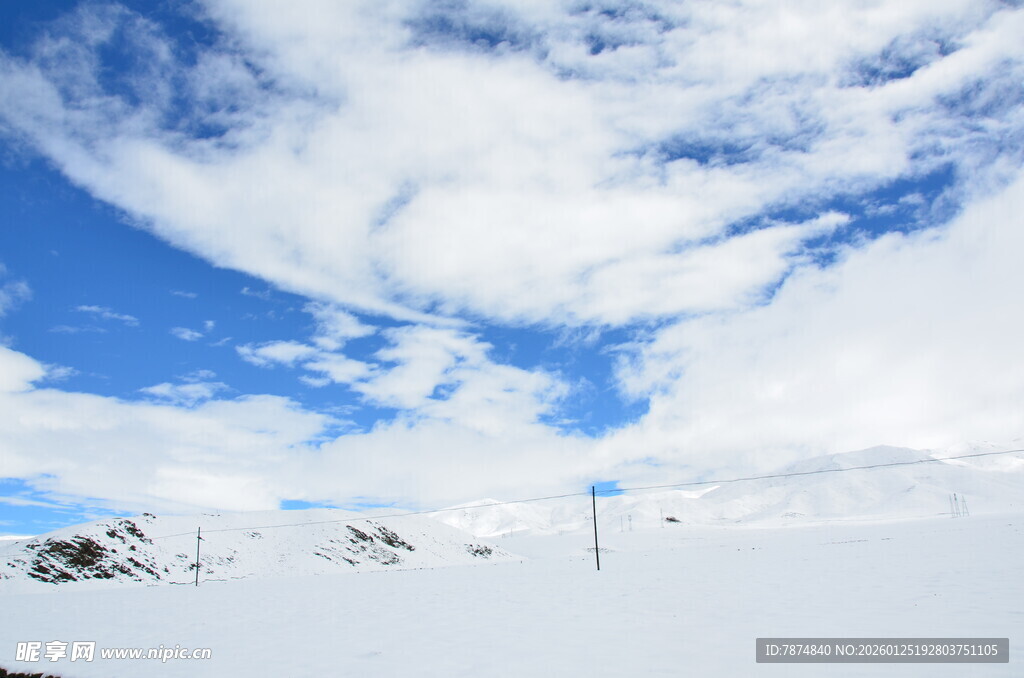 雪后晴空美景