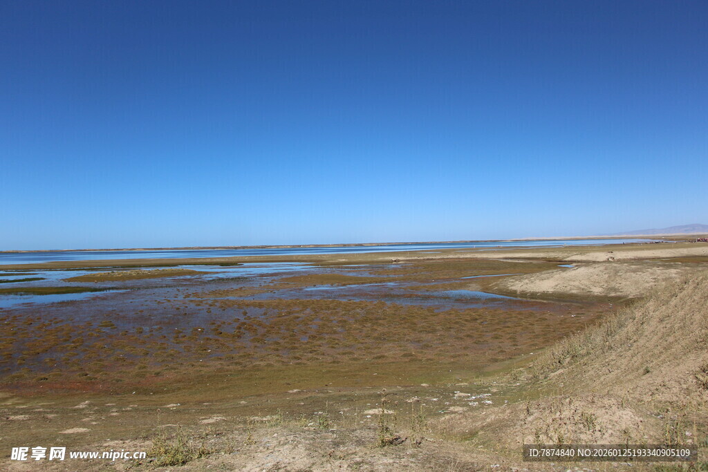 广袤草原湿地景观