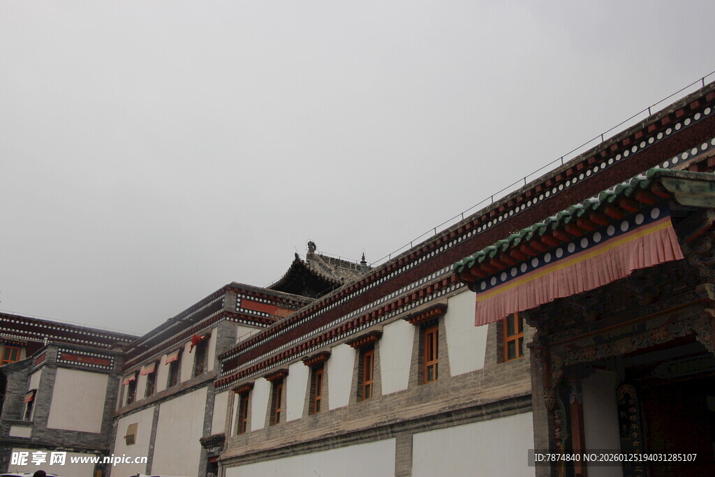 中式古建筑屋檐景致