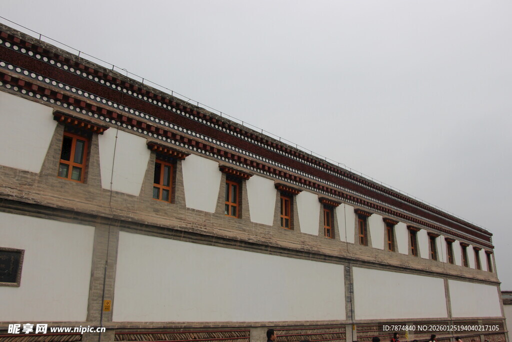 中式古建筑墙面景观