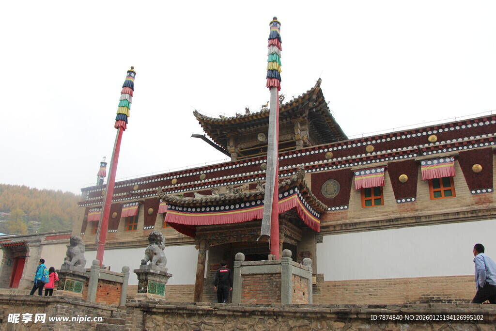 藏式寺庙建筑景观