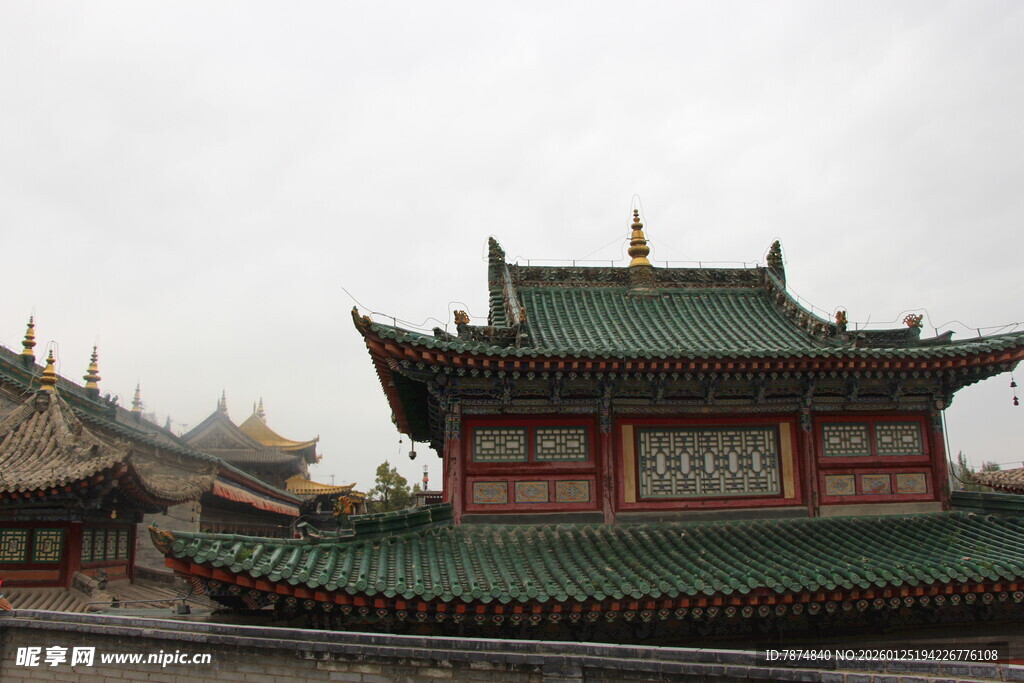 中式古建筑屋顶景观