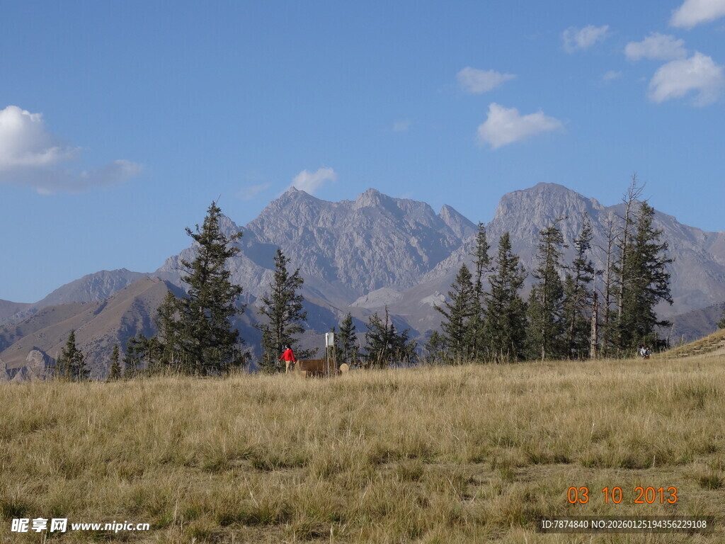 高山草甸间的壮美风光