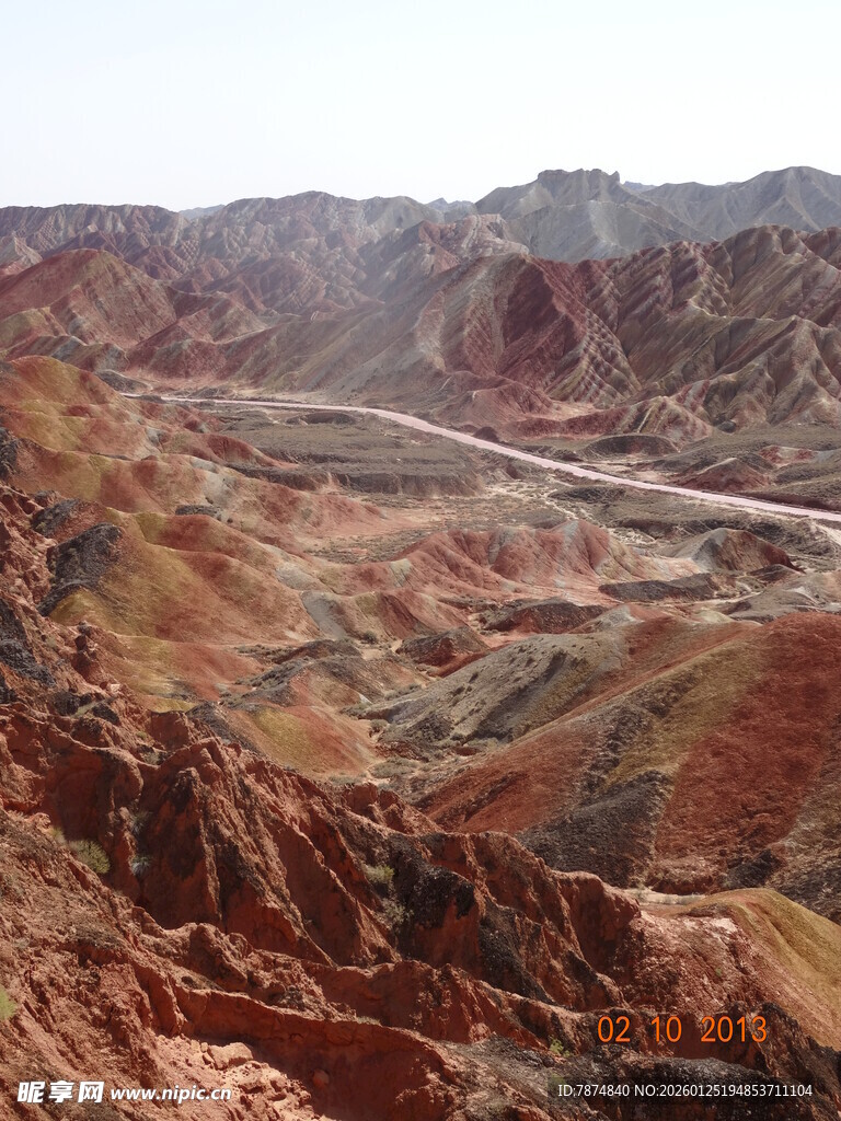 壮丽丹霞地貌景观