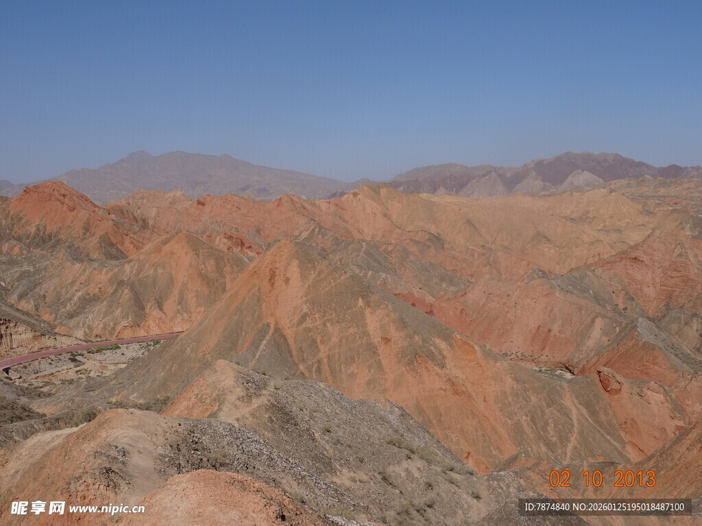 壮丽丹霞地貌景观