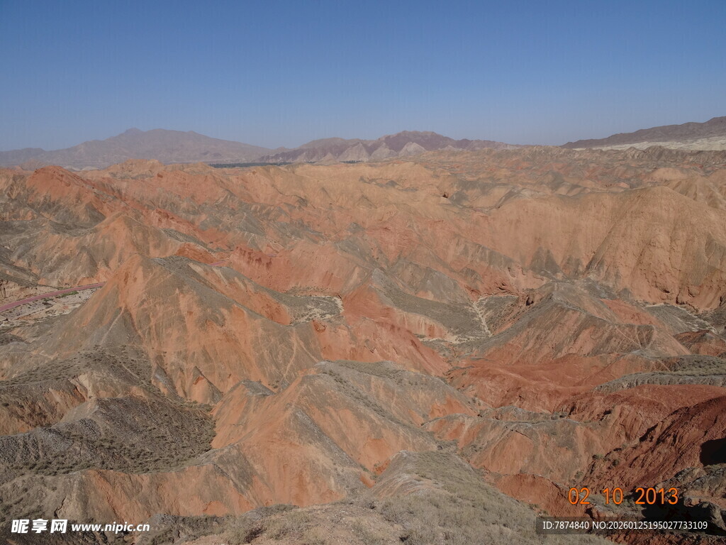 壮丽丹霞地貌景观