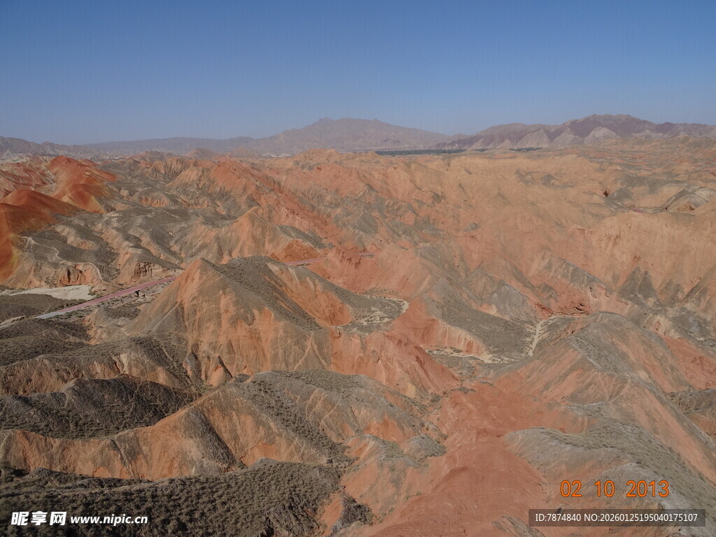 壮丽丹霞地貌景观