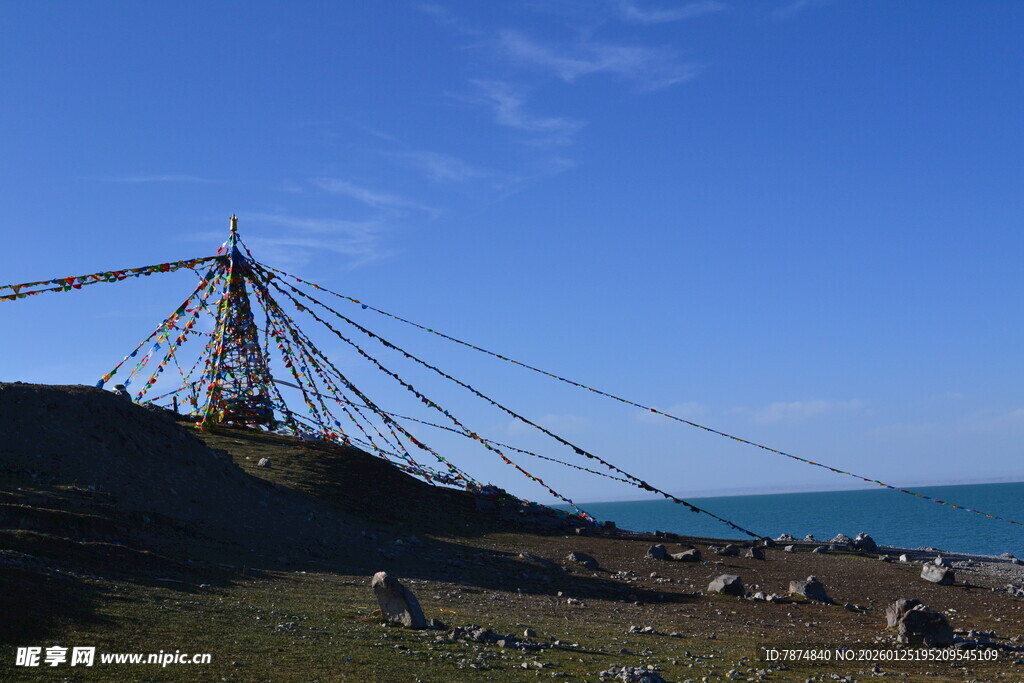 海边巨型缆索结构景观