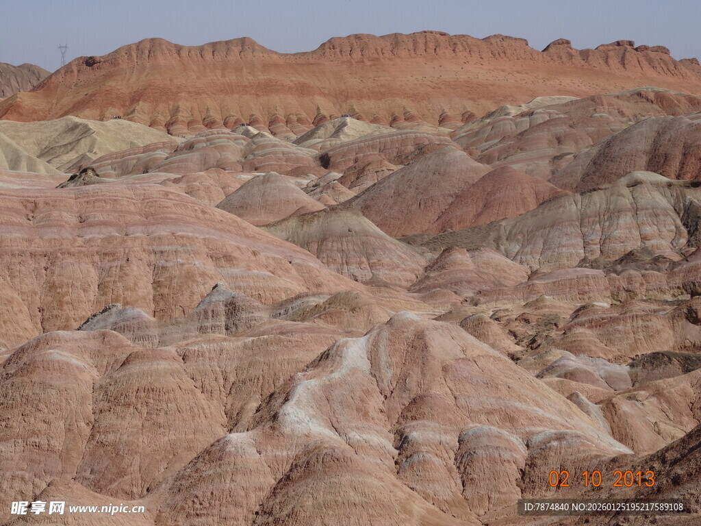 七彩丹霞地貌壮丽景观