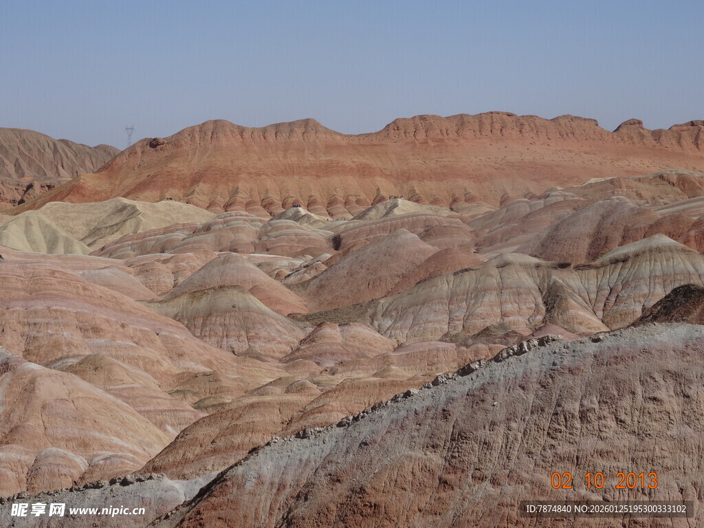 七彩丹霞地貌景观