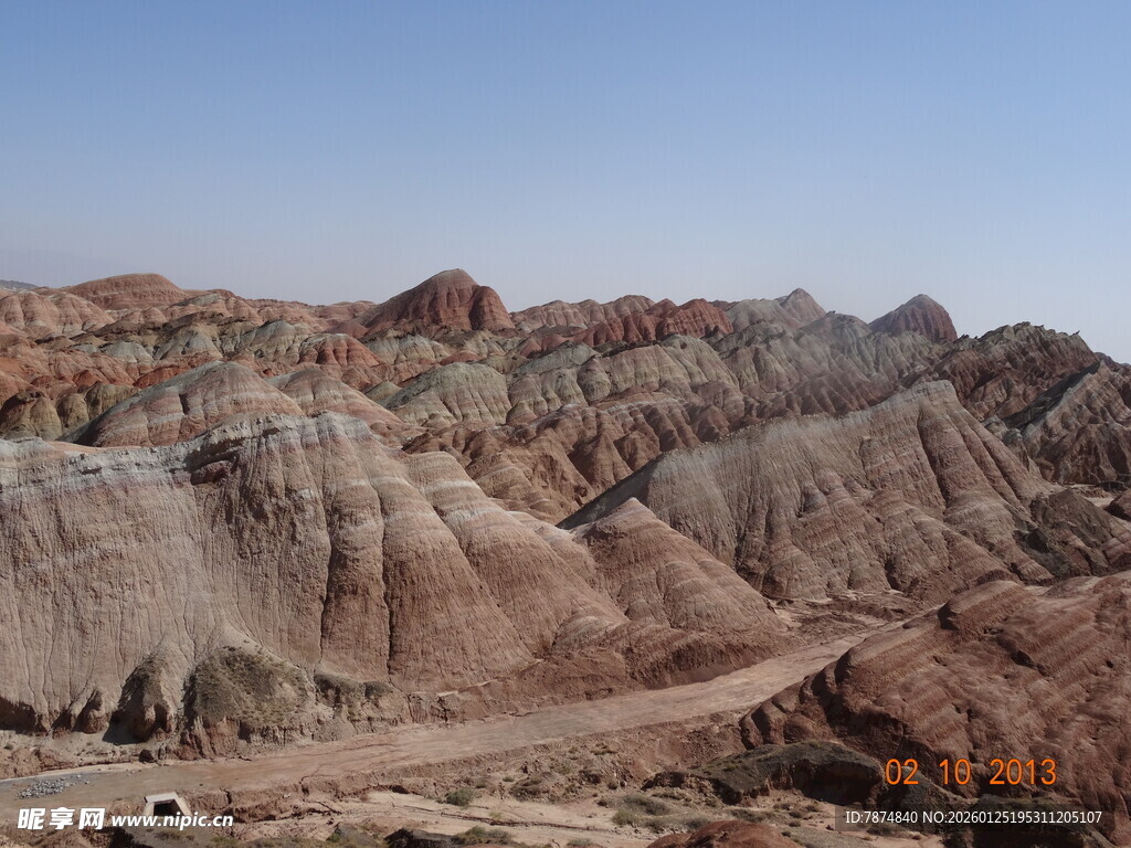 七彩丹霞地貌景观