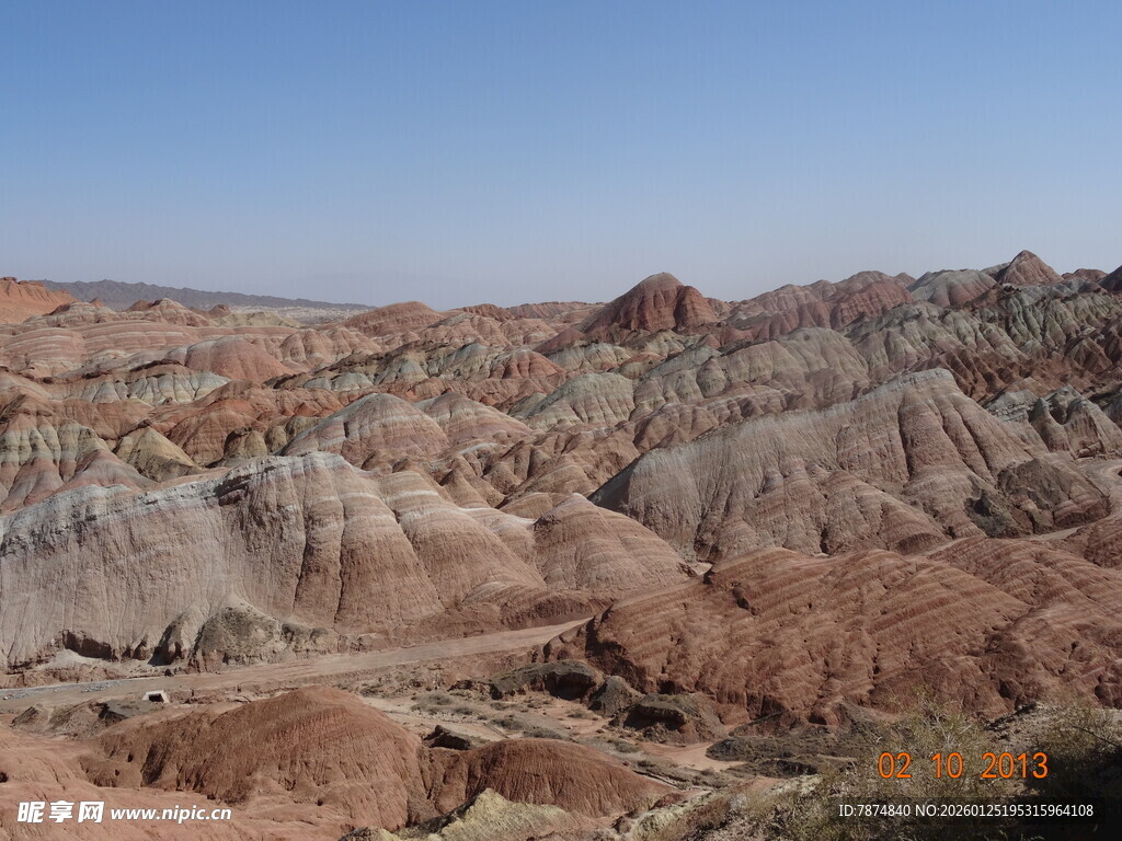 五彩斑斓的奇特地貌景观