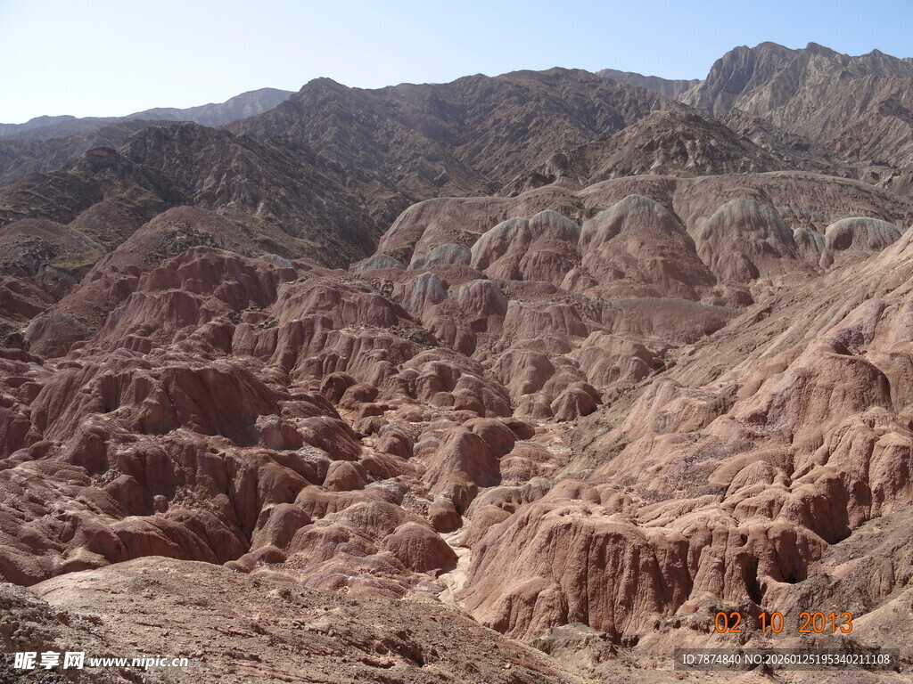 壮丽丹霞地貌景观