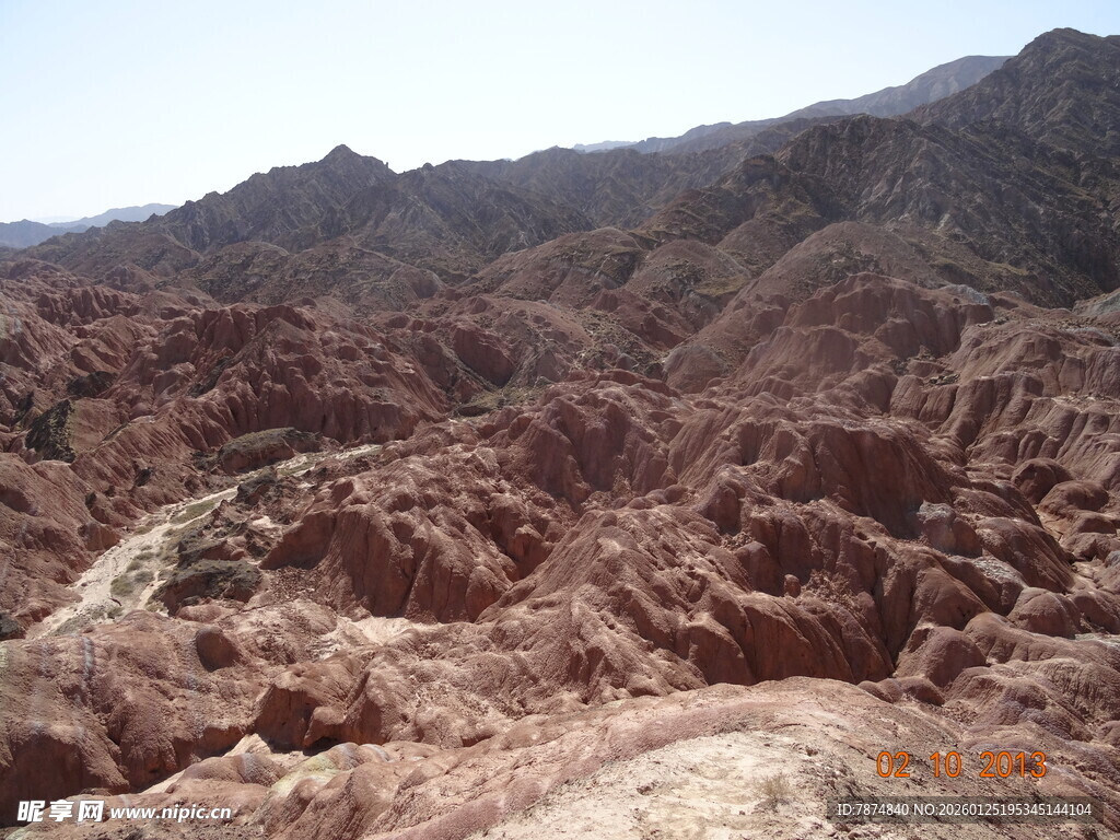 壮丽丹霞地貌景观