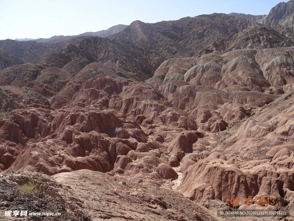 壮丽丹霞地貌景观