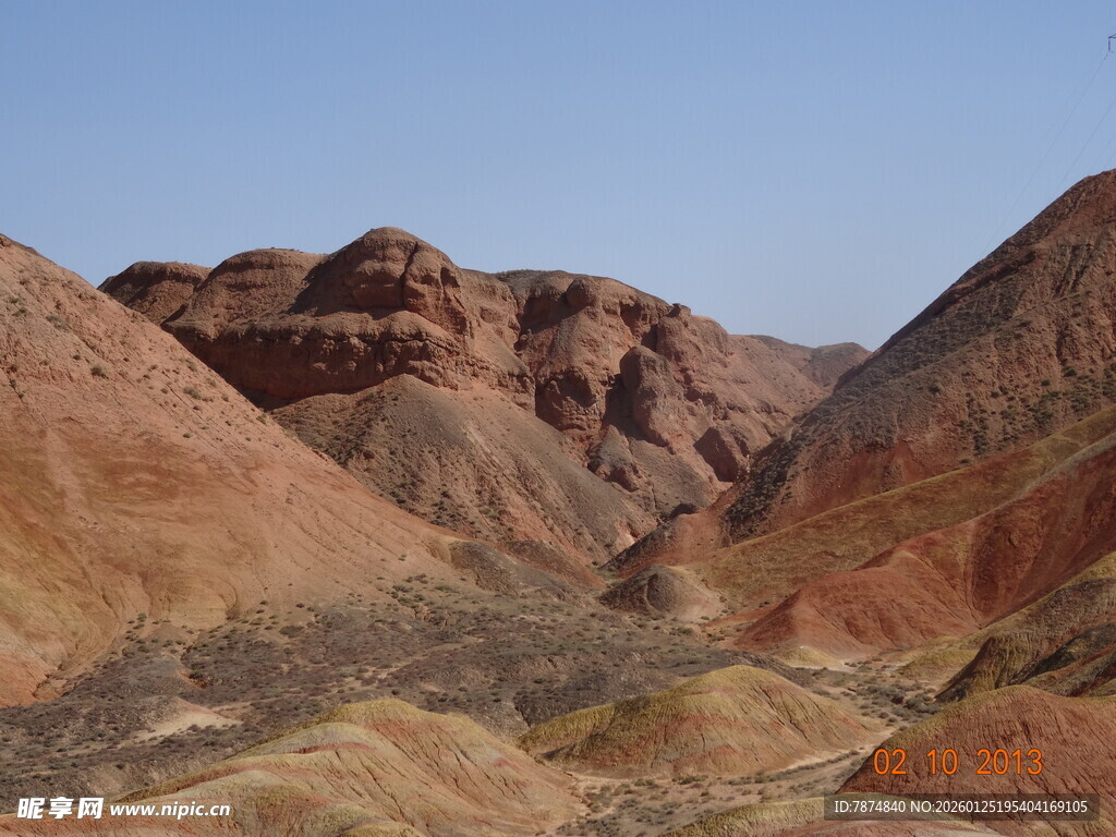 壮丽丹霞地貌景观