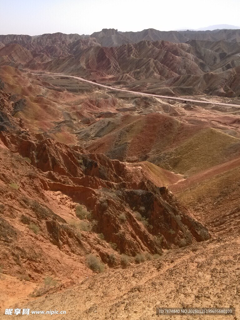壮丽丹霞地貌景观