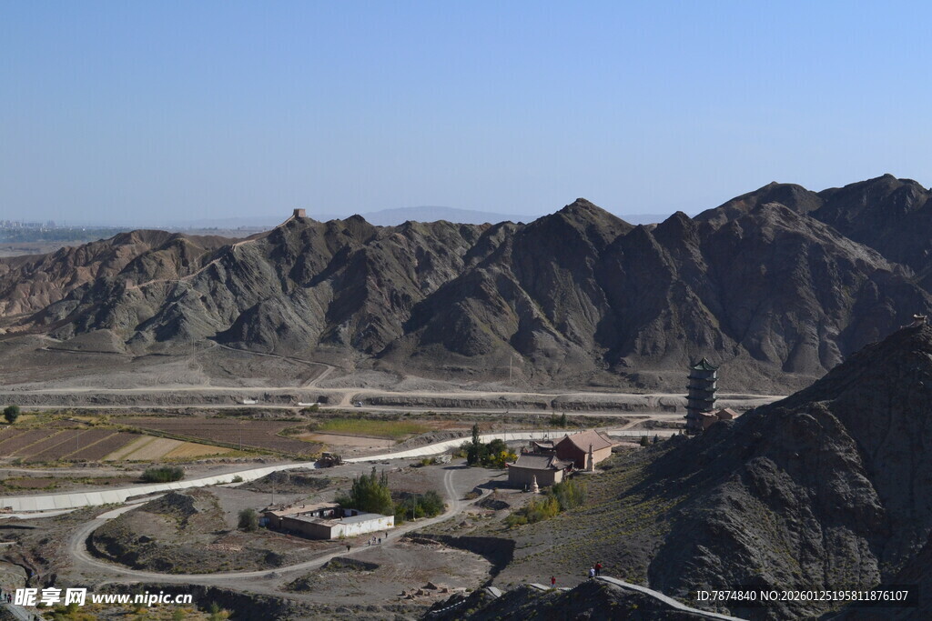 壮丽西北山地景观