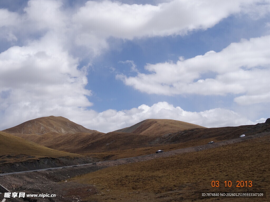 高原旷野风景图