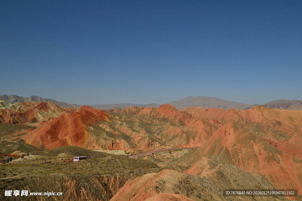 壮丽丹霞地貌景观