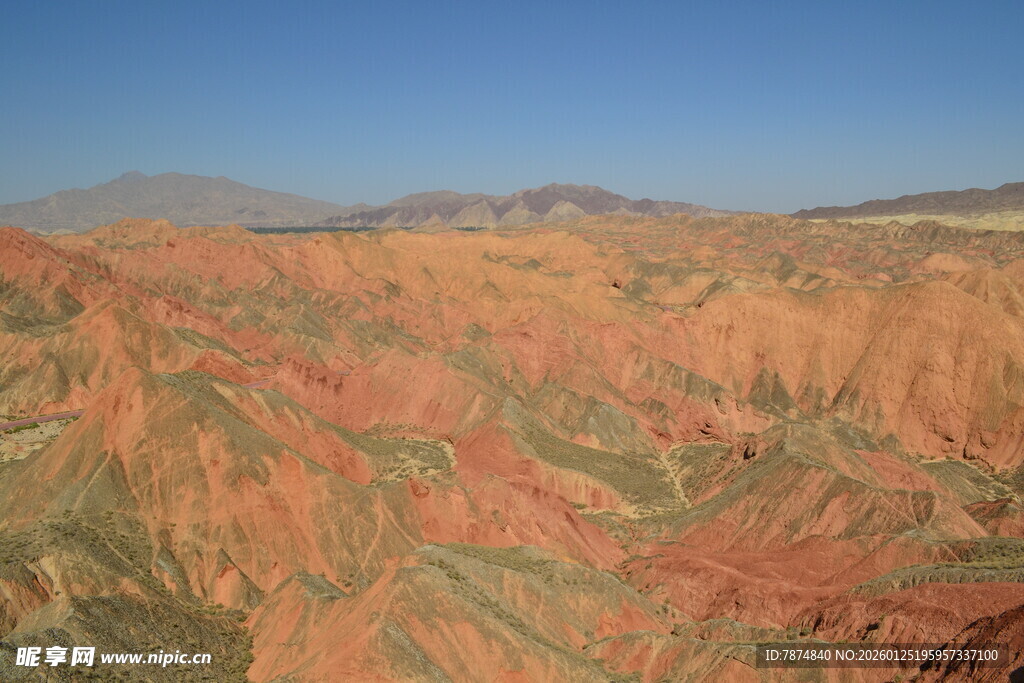 壮丽丹霞地貌景观