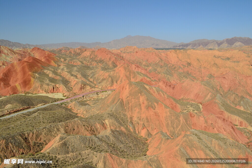 壮丽丹霞地貌景观