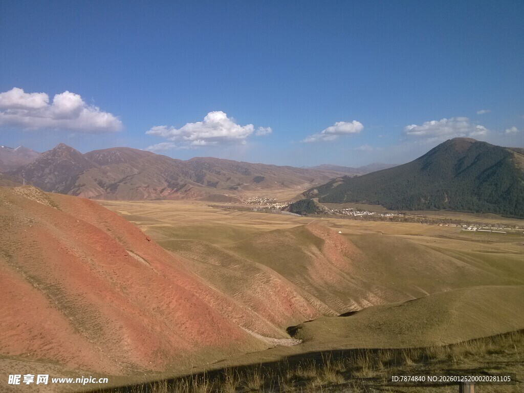 壮丽多彩的山间开阔地貌