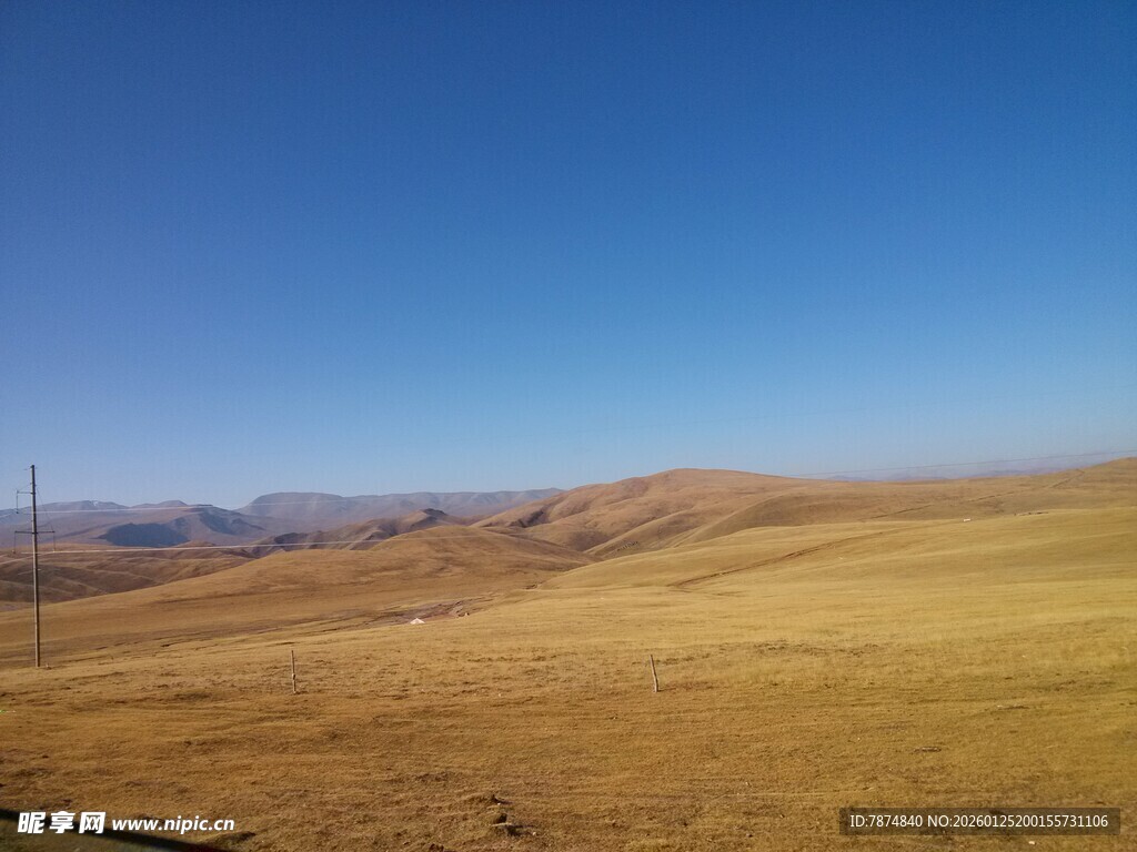 广袤荒原的开阔景致