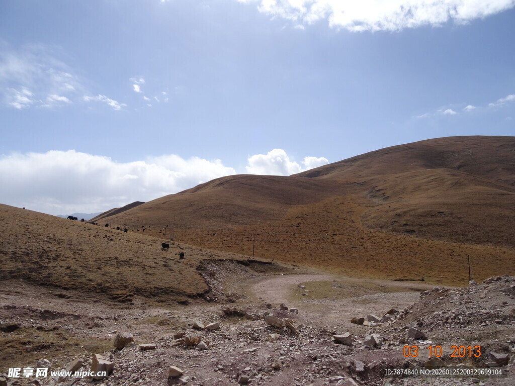 荒凉山地景观图