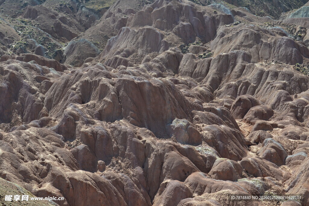 壮观沟壑地貌景观